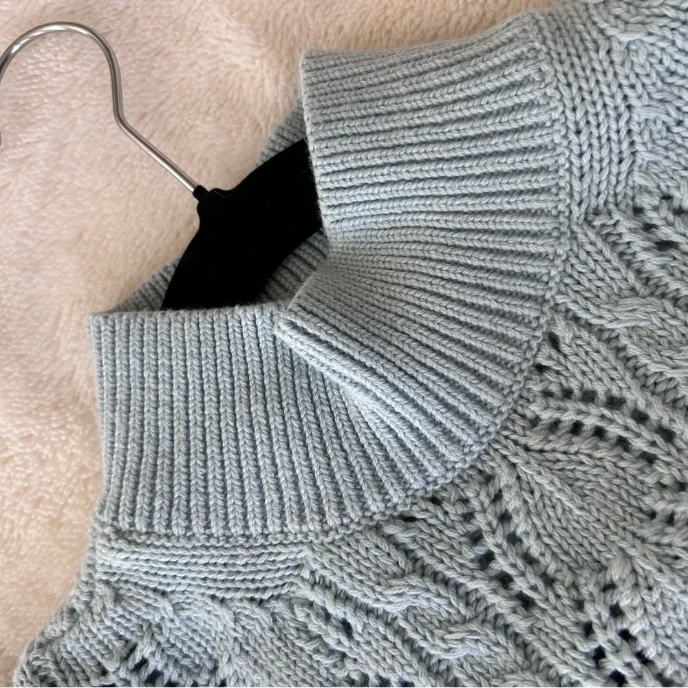 Alice +Olivia Kyoko Puff Sleeve Pullover Sweater S - Picture 14 of 17